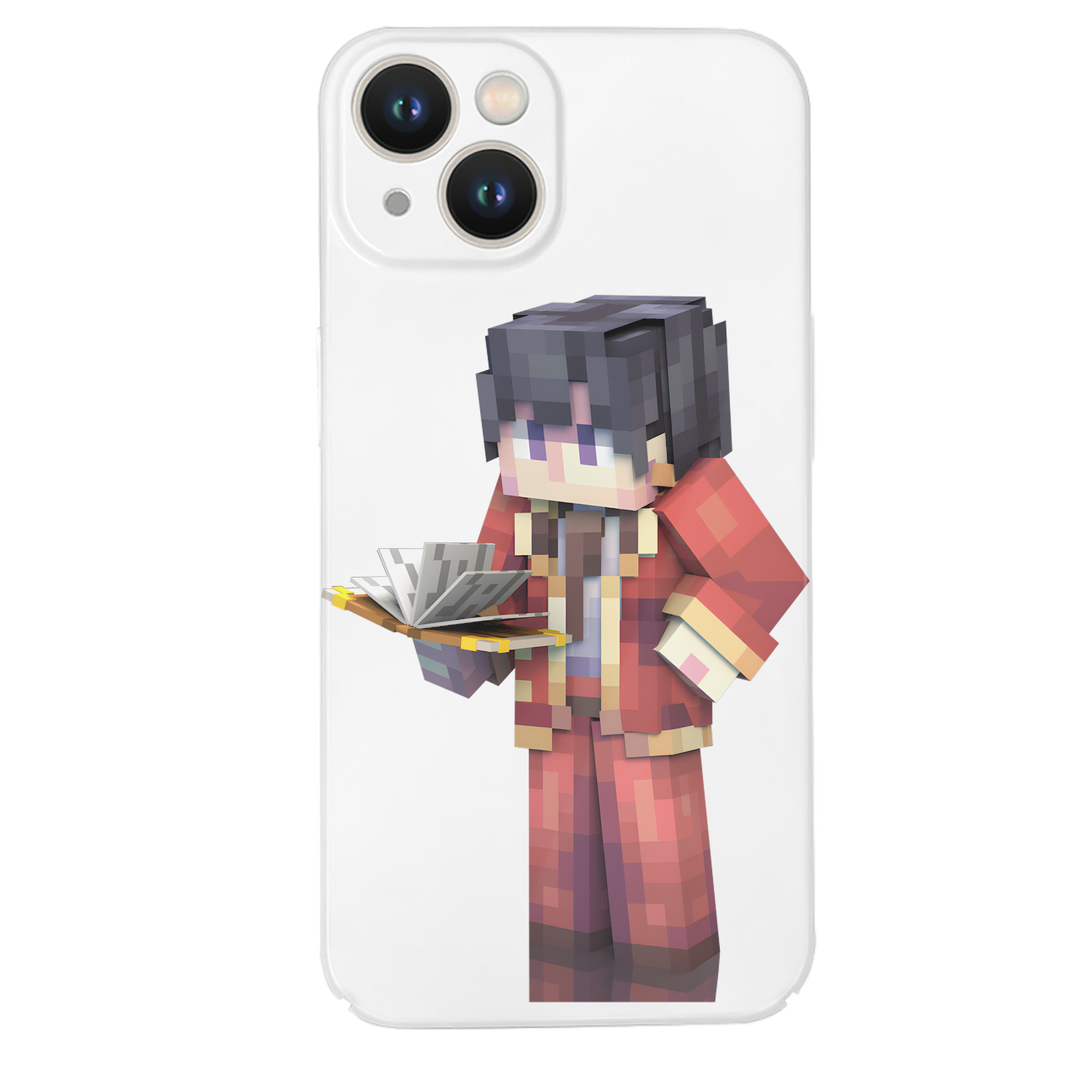 （画像用） マインクラフト ブロックの世界 Minecraft MC Block world 【iPhone 14シリーズ対応】ハードケース